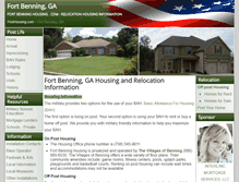 Tablet Screenshot of fortbenninghousing.com